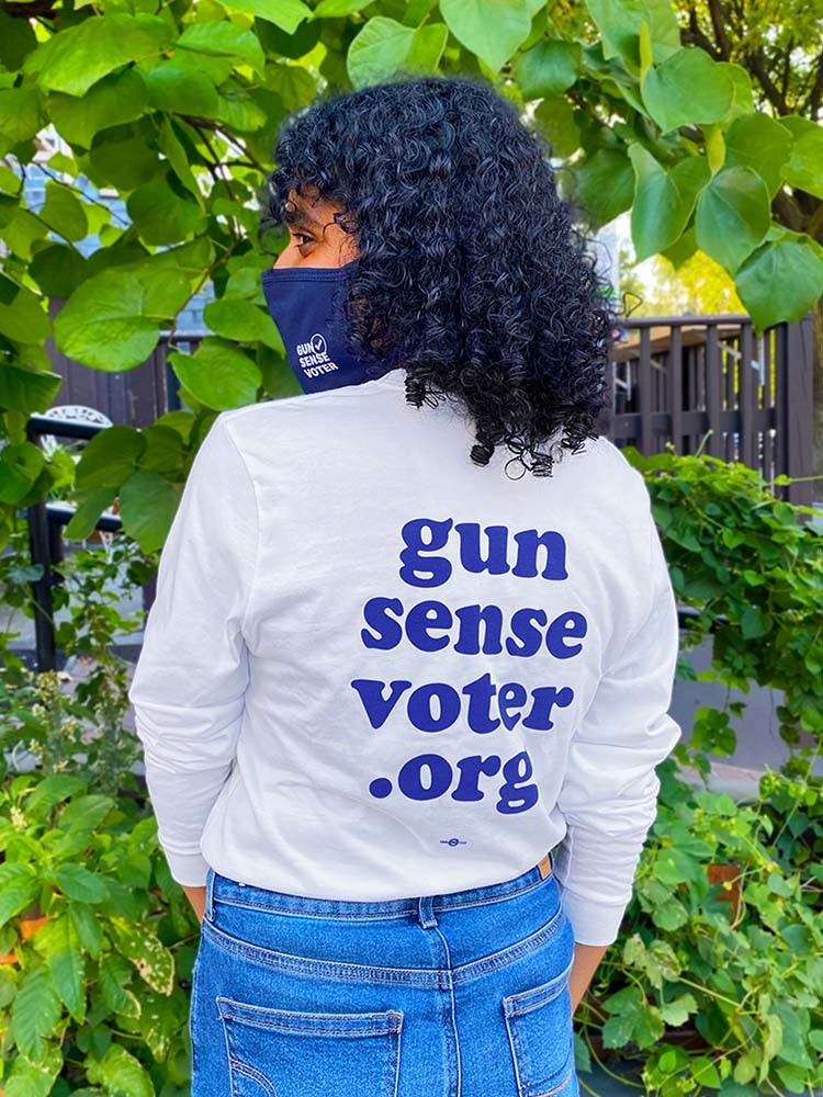 Gun Sense Voter URL long sleeve sweater